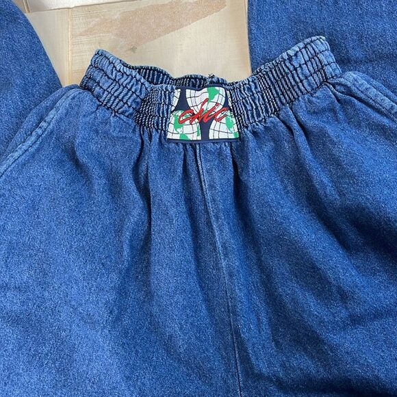 Chic vintage high rise 80s Jeans denim Elastic Waist - Picture 5 of 11
